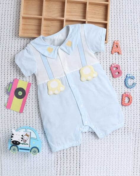 U.B.O.P. Cotton Short Sleeve Rompers