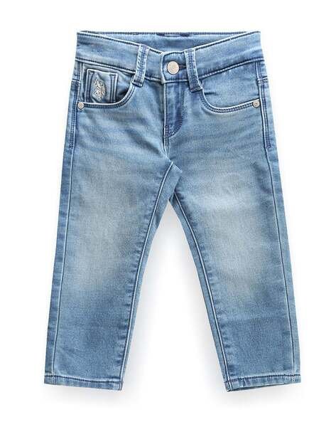 U.S. Polo Assn. Boys Stone Wash Slim Fit Jeans