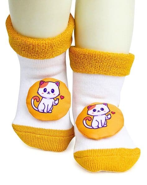 USOXO Cartoon Print Mid-Calf Length Socks