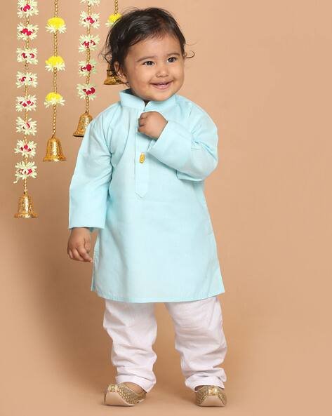 Vastramay Sishu Textured Kurta Pyjama Set