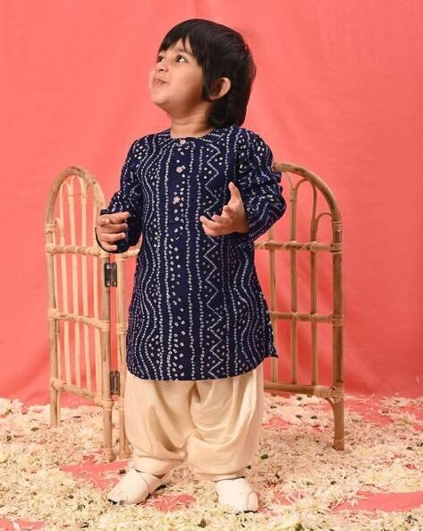 Vastramay Sishu Boys Kurta Pyjama Set with Full Sleeves