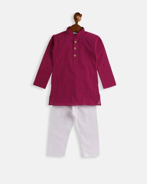 Vastramay Sishu Striped Kurta Pyjama Set