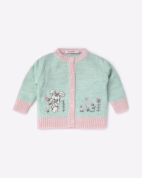 Wingsfield Embroidered Button-Down Cardigan