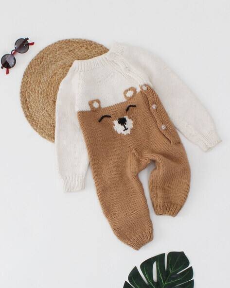 Woonie Colourblock Rompers with Full Sleeves