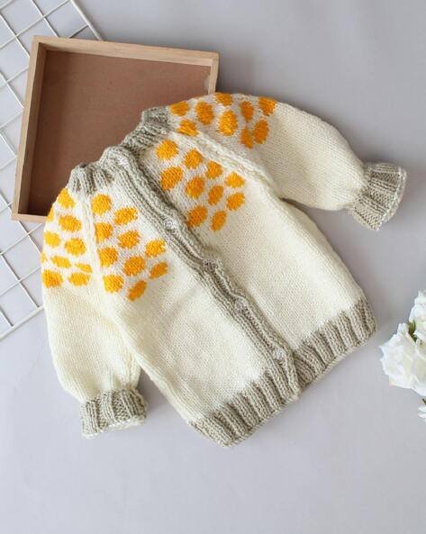Woonie Round-Neck Front-Open Cardigan