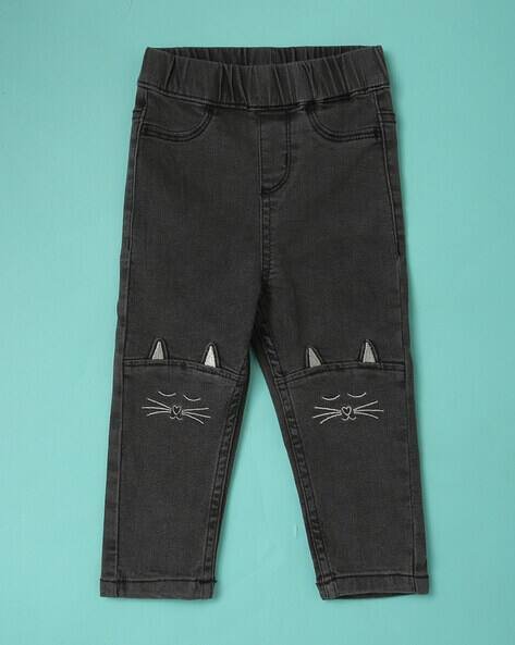 Wotnot Embroidered Straight Jeans