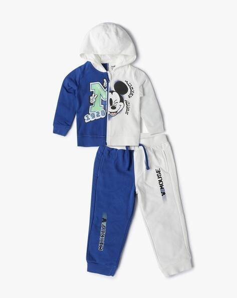 Wotnot Mickey Mouse Print Hoodie with Joggers