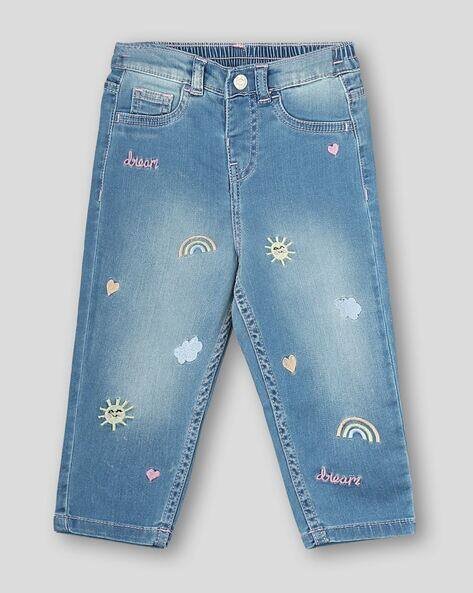 Wotnot Embroidered Regular Fit Jeans