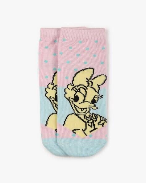 Wotnot by AZORTE Pack of 3 Daisy Duck Ankle-Length Socks
