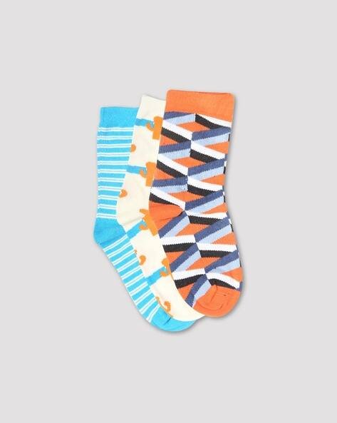 Wotnot by AZORTE Pack of 3 Mid-Calf Length Socks