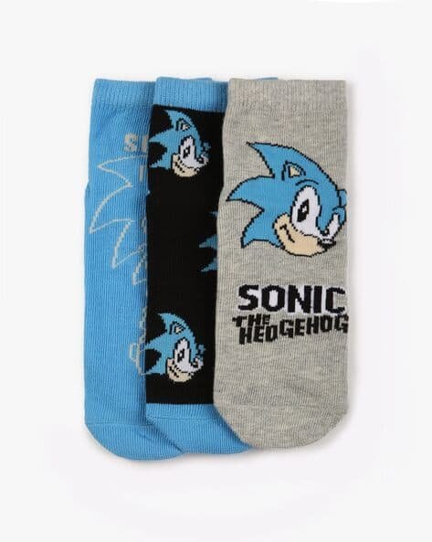 Wotnot by AZORTE Pack of 3 Sonic Ankel Length Socks