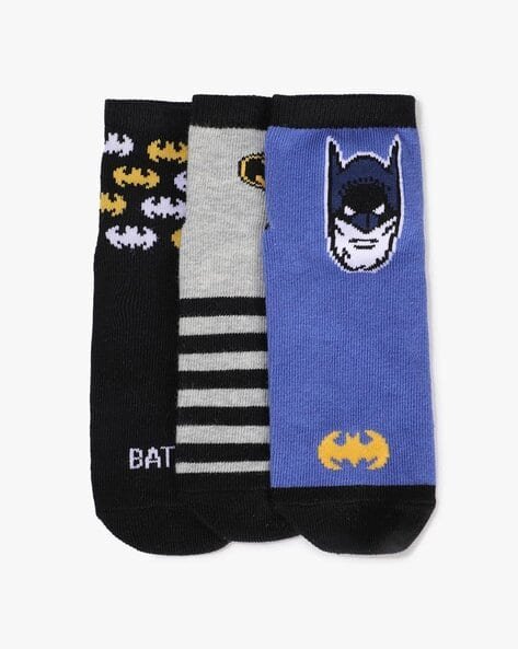 Wotnot by AZORTE Printed Pack of 3 Socks