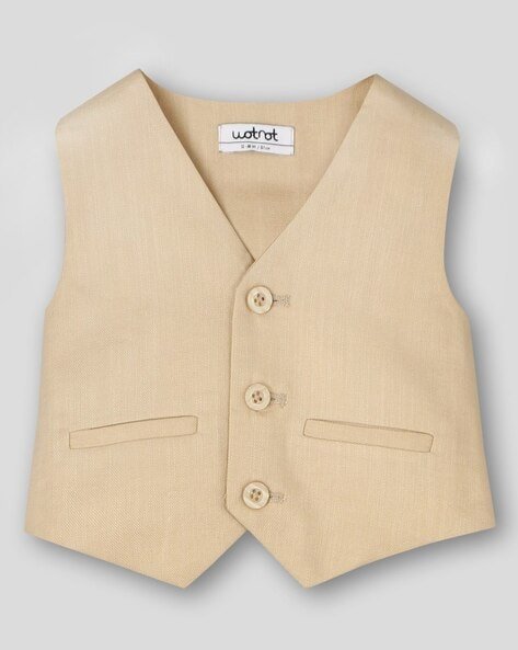 Wotnot by AZORTE Boys Party Wear Waist Coat