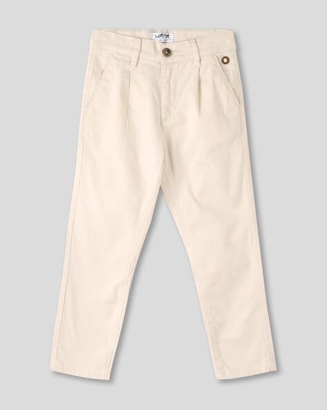 Wotnot by AZORTE Mid-Rise Slim Fit Pleated Trousers