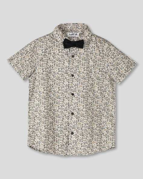 Wotnot by AZORTE Printed Shirt with Bow