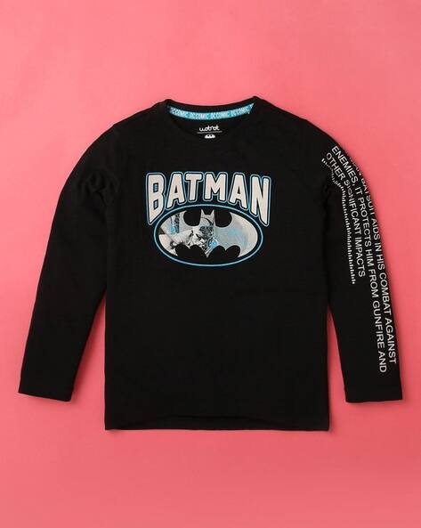 Wotnot by AZORTE Batman Print Round-Neck T-Shirt
