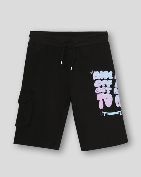 Wotnot by AZORTE Boys Typographic Print Regular Fit Shorts