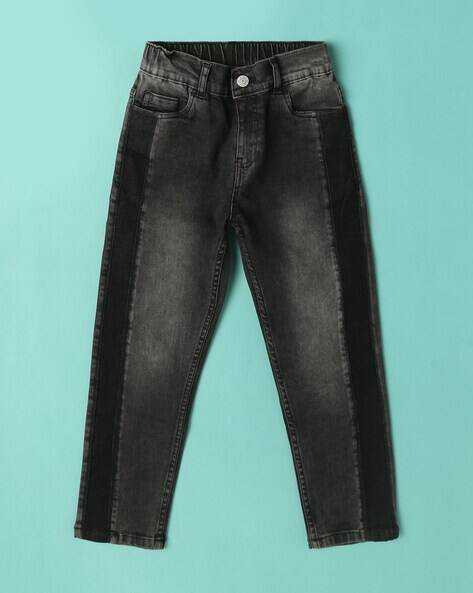 Wotnot by AZORTE Boys Lightly Washed Regular Fit Jeans