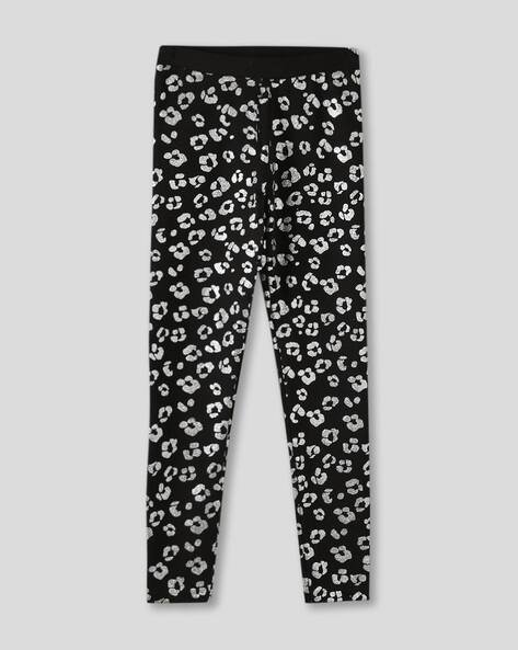 Wotnot by AZORTE Girls All-Over Print Leggings with Elasticated Waist