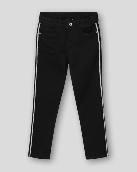 Wotnot by AZORTE Girls Skinny Jeggings with Side Taping