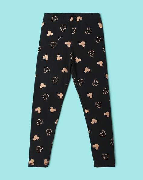 Wotnot by AZORTE Mickey Mouse Print Leggings with Elasticated Waist