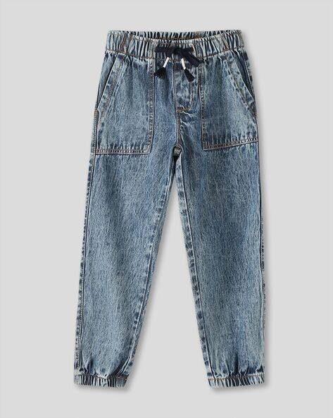 Wotnot by AZORTE Acid-Wash Relaxed Fit Joggers