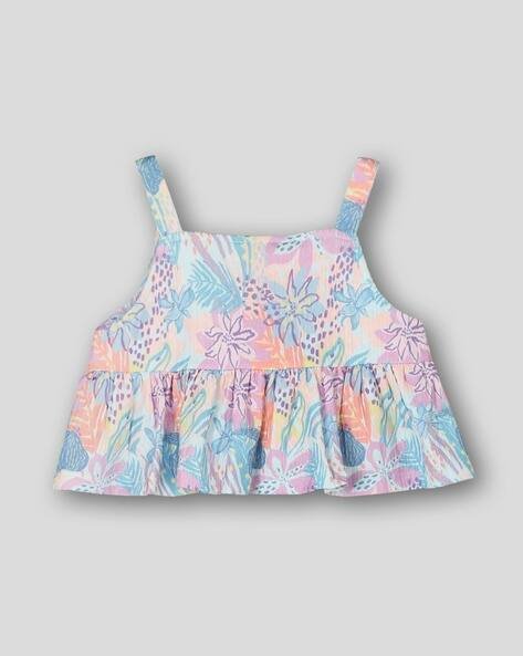 Wotnot by AZORTE AOP Fit & Flare Strappy Top