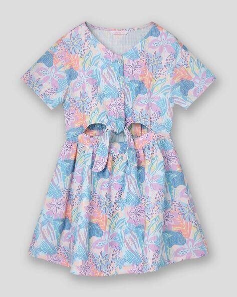 Wotnot by AZORTE Girls Printed A-Line Dress