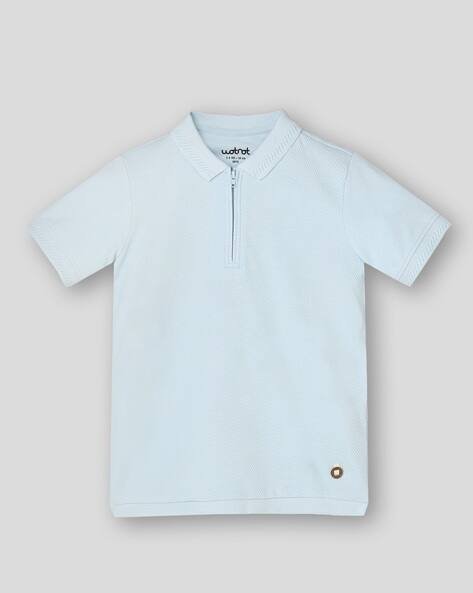 Wotnot by AZORTE Relaxed Fit Polo T-Shirt