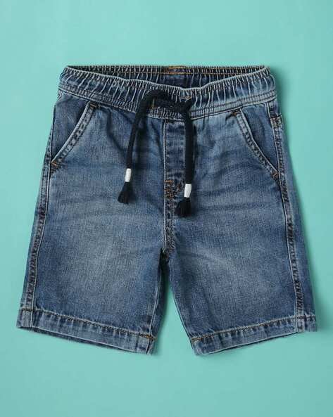 Wotnot by AZORTE Washed Regular Fit Denim Shorts