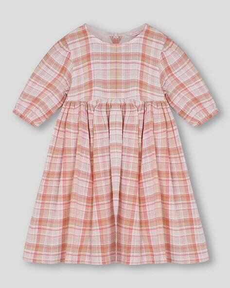Wotnot by AZORTE Checked Fit & Flare Dress
