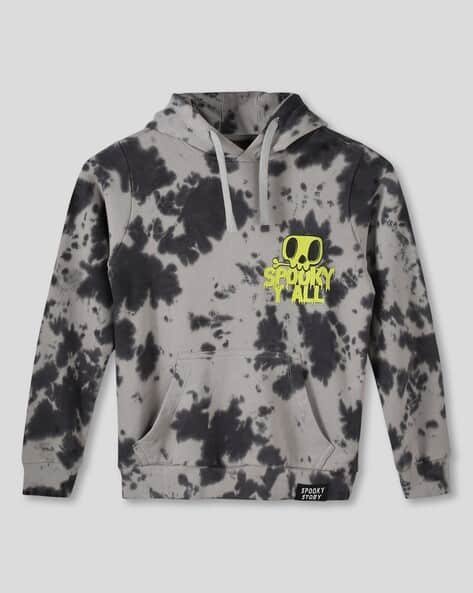 Wotnot by AZORTE Boys Tie & Dye Regular Fit Hooded Sweatshirt