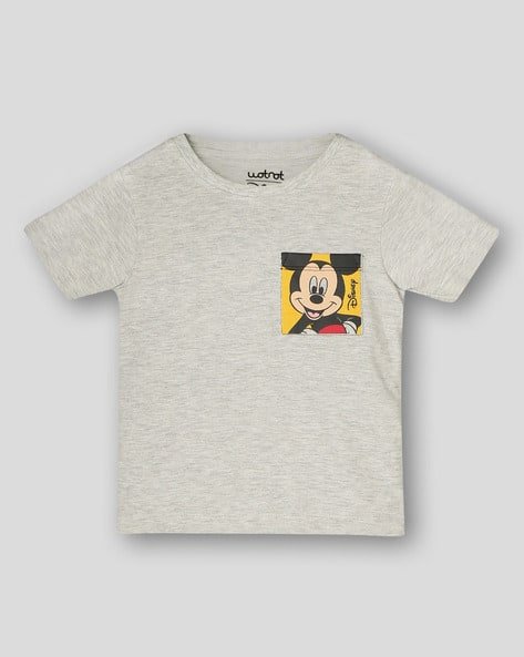 Wotnot by AZORTE Mickey Mouse Round-Neck T-Shirt