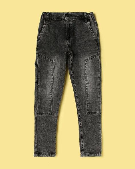 Wotnot by AZORTE Mid-Wash Regular Fit Jeans