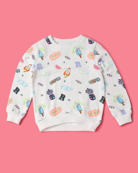 Wotnot by AZORTE Graphic Print Crew-Neck Sweatshirt