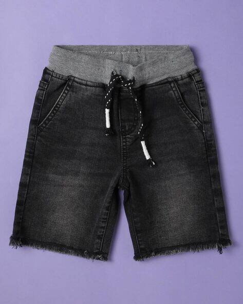 Wotnot by AZORTE Lightly Washed Regular Fit Shorts