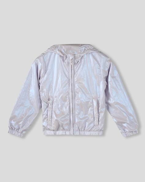 Wotnot by AZORTE Girls Hooded Jacket with Insert Pockets
