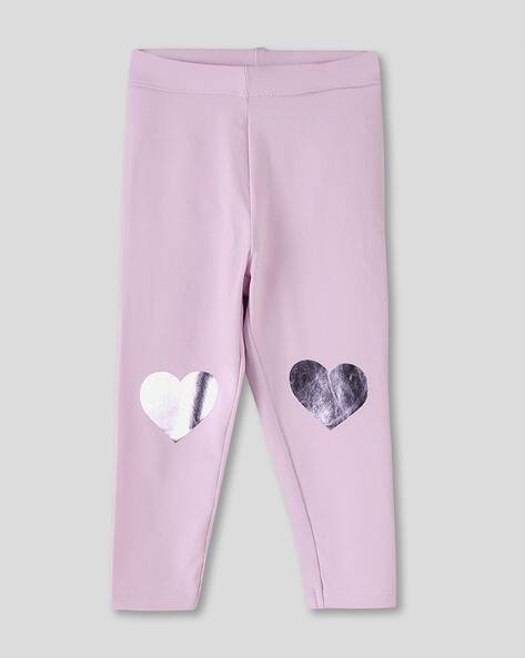 Wotnot by AZORTE Foil Heart Print Leggings