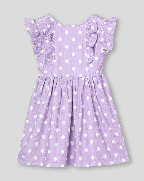Wotnot by AZORTE Polka AOP Fit & Flare Dress