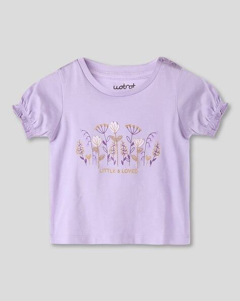 Wotnot by AZORTE Embroidered Round-Neck T-Shirt