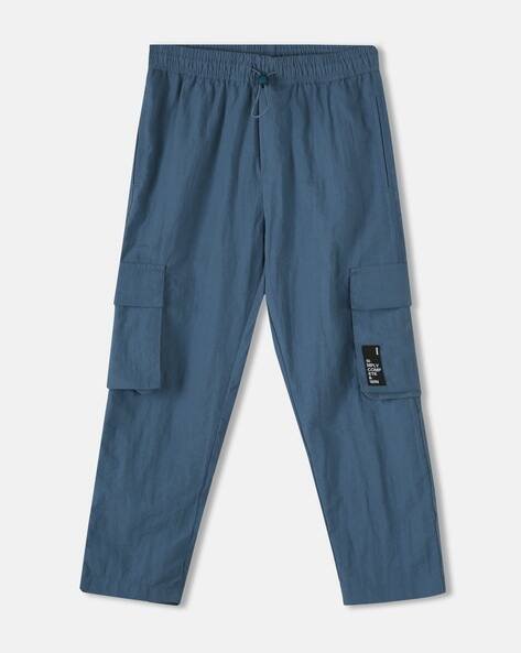 Wotnot by AZORTE Cotton Cargo Pants with Elasticated Waistband