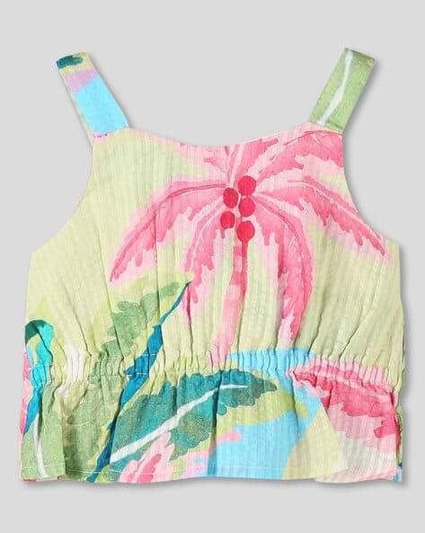 Wotnot by AZORTE All-Over Print Beach Vibe Top