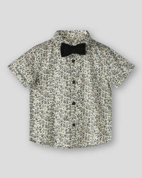 Wotnot by AZORTE AOP Floral Print Cotton Shirt