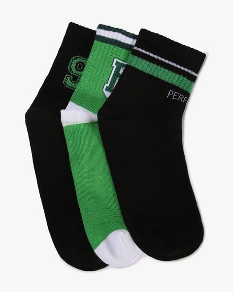Wotnot by AZORTE Boys Pack of 3 Printed Crew Socks