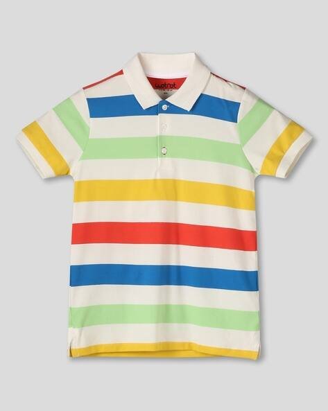 Wotnot by AZORTE Boys Striped Polo T-Shirt