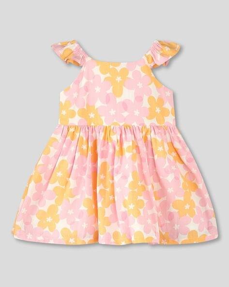 Wotnot by AZORTE Floral Print Fit & Flare Dress