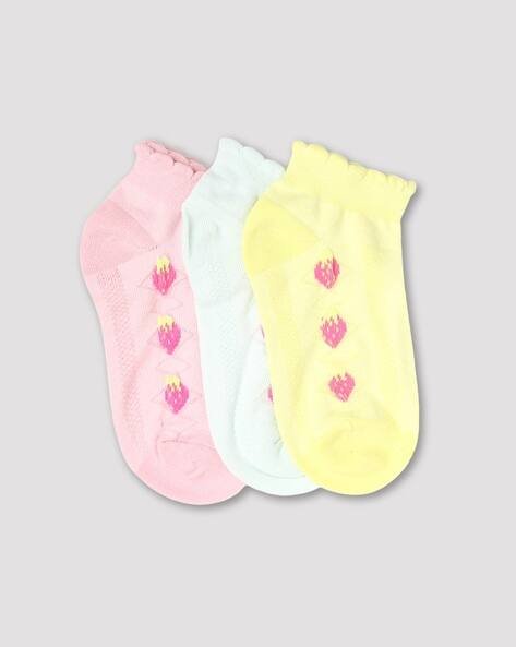 Wotnot by AZORTE Girls Pack of 3 Socks