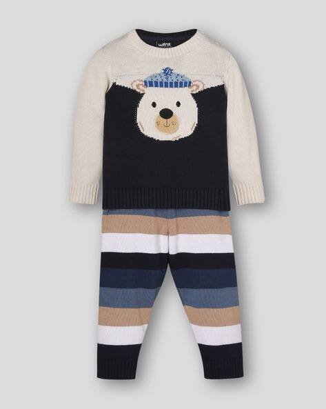 Wotnot by AZORTE Infants Colourblock Sweater with Joggers