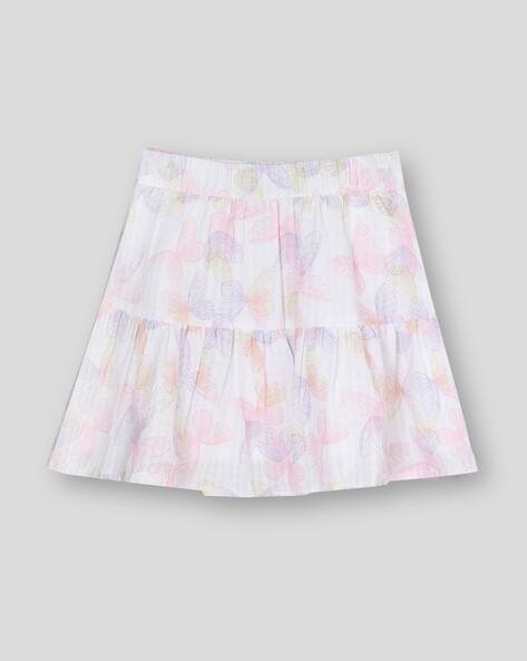 Wotnot by AZORTE Printed Butterfly Dobby Skirt