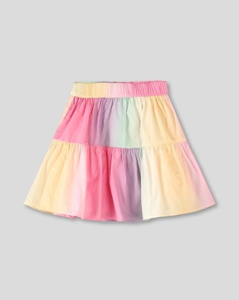 Wotnot by AZORTE Rainbow Printed Skirt